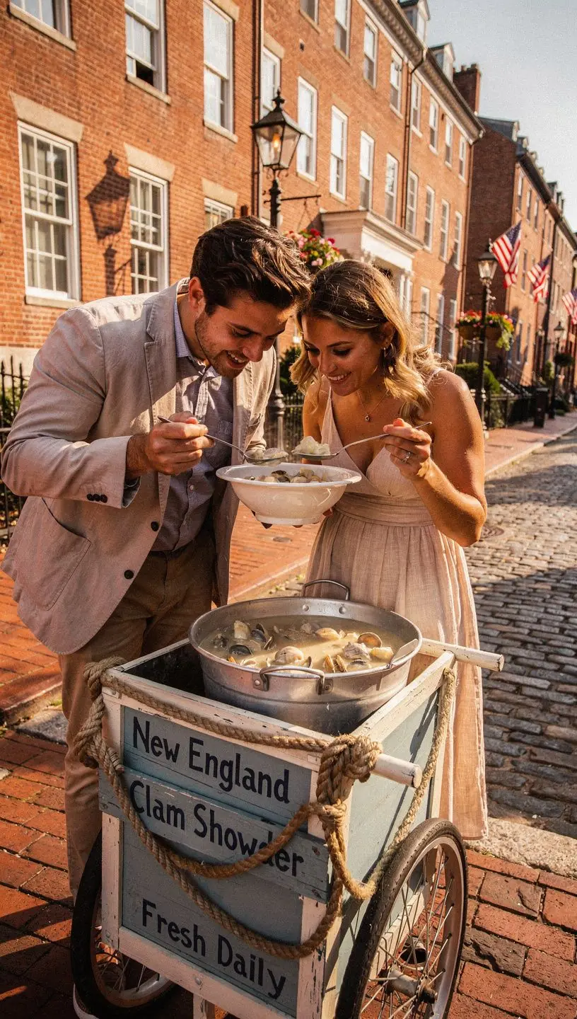 Grupa turystów rozmawia z lokalnym producentem podczas degustacji.